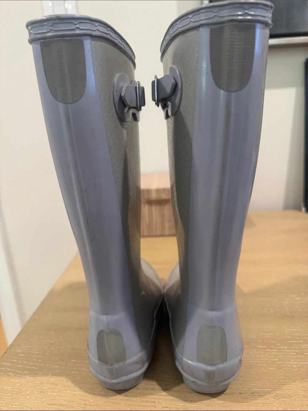 Hunter Kids Light Blue Glitter Rain Boots